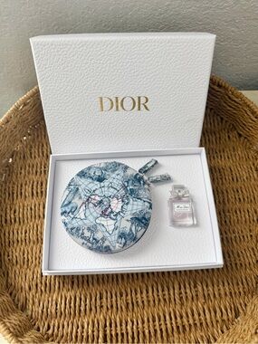 Dior jewelry box gift set Blue Travel Pouch & Pink Mini Miss Dior